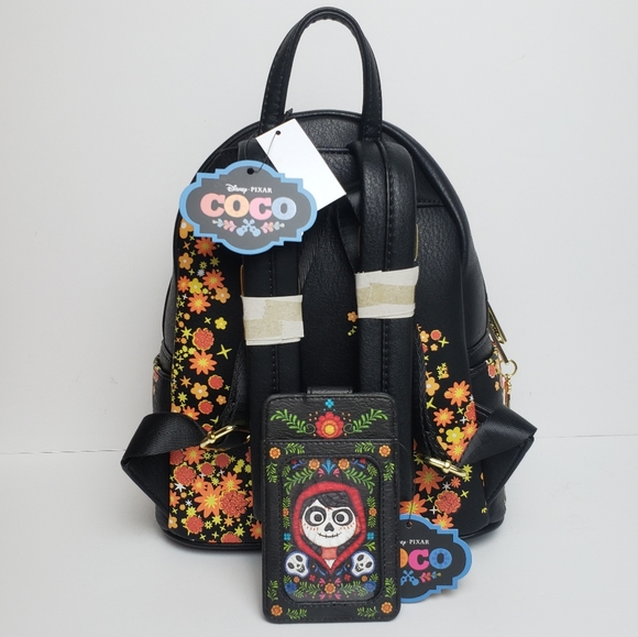 Loungefly Disney Coco Mini Backpack & Cardholder - Picture 3 of 16